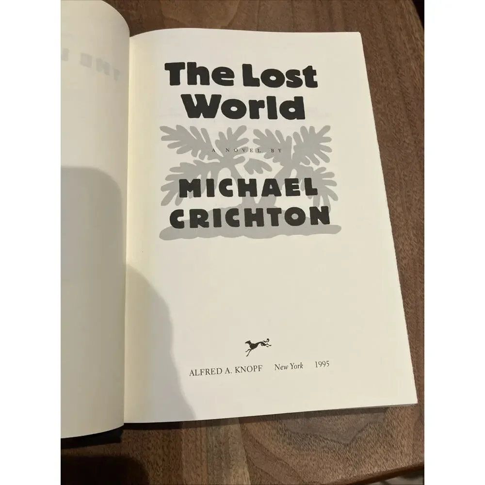 The Lost World Michael‎ Crichton 1995 HCDJ First Edition First Print Very Good